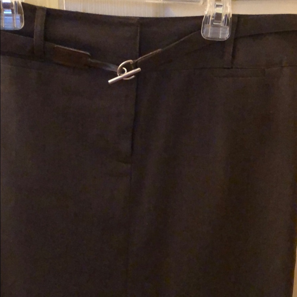 Ann Taylor LOFT brown pencil skirt